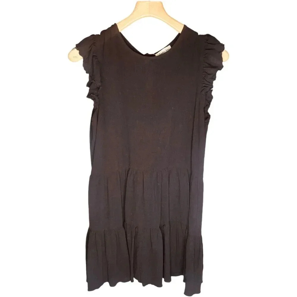 Another Love Ruffle Cap Sleeve Midi Dress